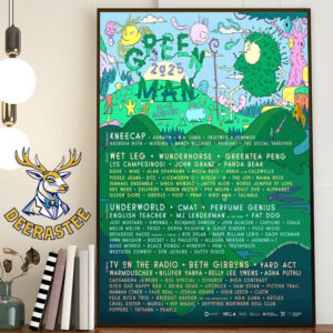 2025 Green Man Festival Lineup At Bannau Brycheiniog National Park In Wales On August 14-17 2025 Home Decor Poster Canvas