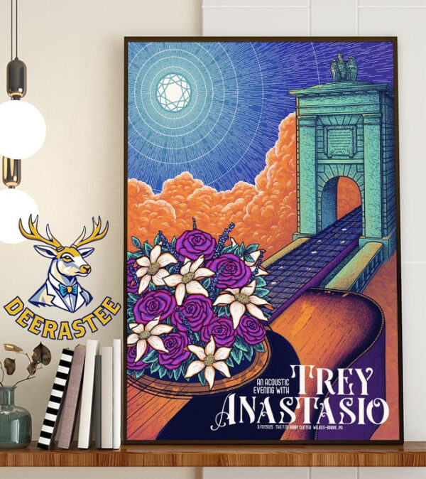 An Acoustic Evening With Trey Anastasio Performs Tonight At The FM Kirby Center In Wilkes-Barre PA On March 11th 2025 Home Decor Poster Canvas