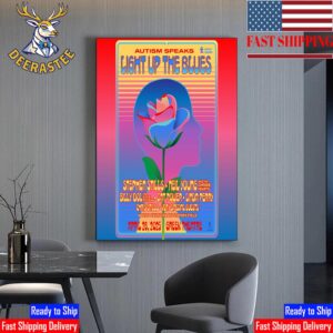 Autism Speaks Light Up The Blues At The Greek Theatre Los Angeles CA On April 26th 2025 Home Decor Poster Canvas