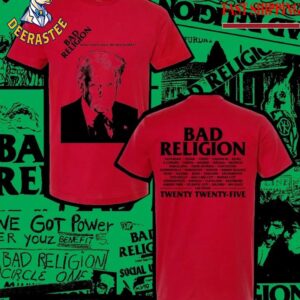 Bad Religion Dead Trump How Could Hell Be Any Worse With Cities List 2025 Two Sided Unisex T-Shirt