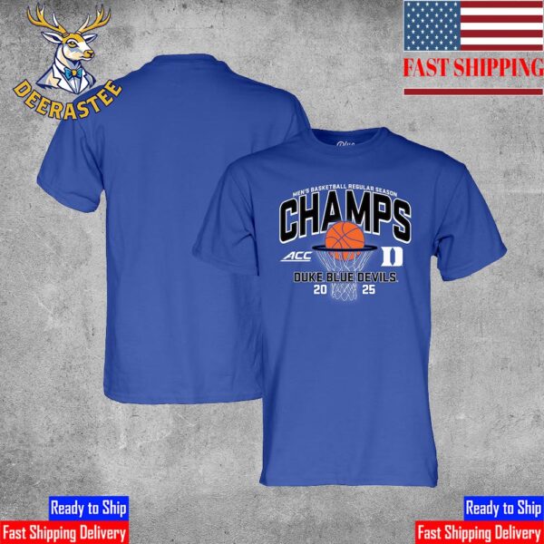 Duke Blue Devils Men’s Basketball Are 2025 ACC Men’s Basketball Regular Season Champions Classic T-Shirt