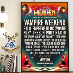 Goldenvoice Presents In Pasadena Just Like Heaven Festival To Brookside At The Rose Bowl In Pasadena CA On May 10th 2025 Home Decor Poster Canvas