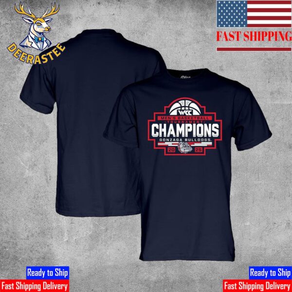 Gonzaga Bulldogs Men’s Basketball Are 2025 WCC Men’s Basketball Conference Tournament Champions Classic T-Shirt