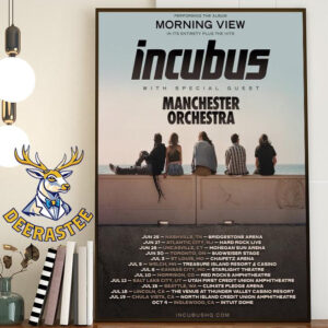 Incubus Performing The Album Morning View In Its Entirety Plus The Hits With Special Guest Manchester Orchestra Home Decor Poster Canvas