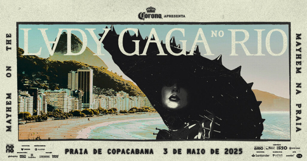 Lady Gaga Announces Monumental Performance at Copacabana Beach Rio De Janeiro, Brazil