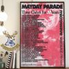 Mayday Parade Three Cheers For 20 Years With Special Guests Microwave Grayscale And Like Roses Home Decor Poster Canvas