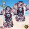 Metallica x New England Patriots NFL Skull And Flower Tropical Hawaiian Shirt