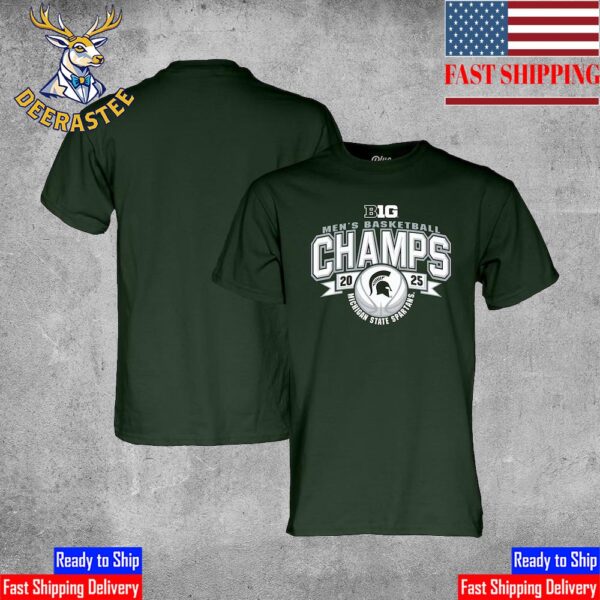 Michigan State Spartans Men’s Basketball Are 2025 Big 10 Men’s Basketball Regular Season Champions Classic T-Shirt