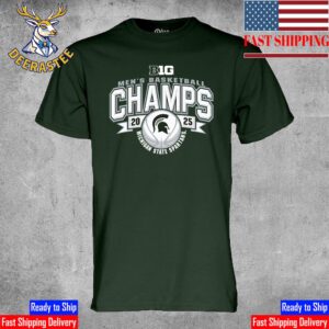 Michigan State Spartans Men’s Basketball Are 2025 Big 10 Men’s Basketball Regular Season Champions Unisex T-Shirt