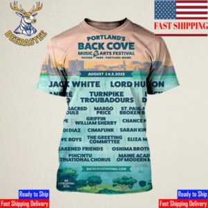 Portland’s Back Cove Music And Arts Festival Lineup At Payson Park Portland Maine On August 2-3 2025 AOP Shirt