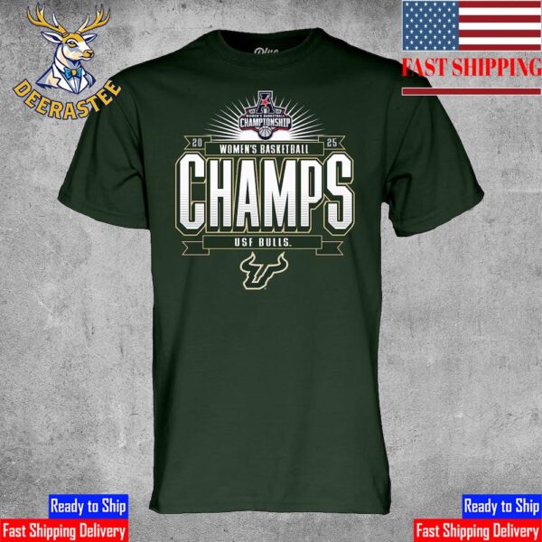 South Florida Bulls Women’s Basketball Are 2025 AAC Women’s Basketball Conference Tournament Champions Unisex T-Shirt