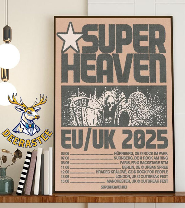 Superheaven Band Headed Back To The EU And UK 2025 Tour Dates List Home Decor Poster Canvas