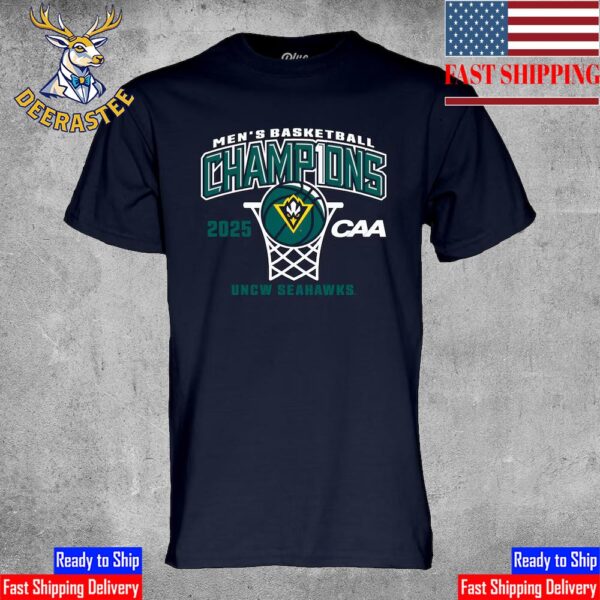 UNC Wilmington Seahawks Men’s Basketball Are 2025 CAA Men’s Basketball Conference Tournament Champions Classic T-Shirt