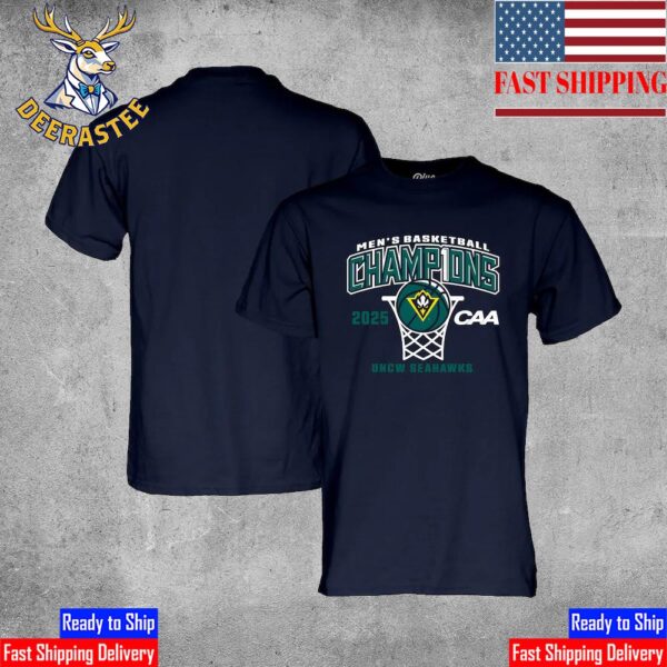 UNC Wilmington Seahawks Men’s Basketball Are 2025 CAA Men’s Basketball Conference Tournament Champions Unisex T-Shirt