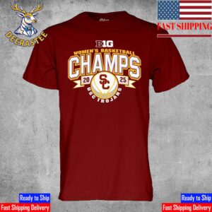 USC Trojans Women’s Basketball 2025 Big Ten Women’s Basketball Regular Season Champions Unisex T-Shirt