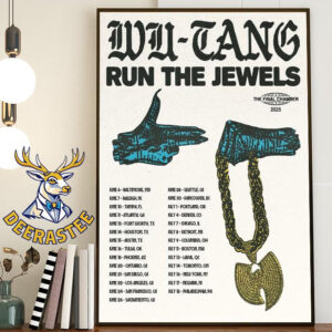 Wu-Tang Run The Jewels The Final Chamber 2025 Tour Dates List Home Decor Poster Canvas