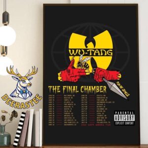 Wu-Tang With Run The Jewels For The Final Chamber 2025 North America Tour Dates List On June And July 2025 Home Decor Poster Canvas